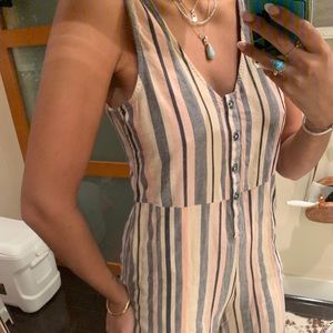 striped jumpsuit